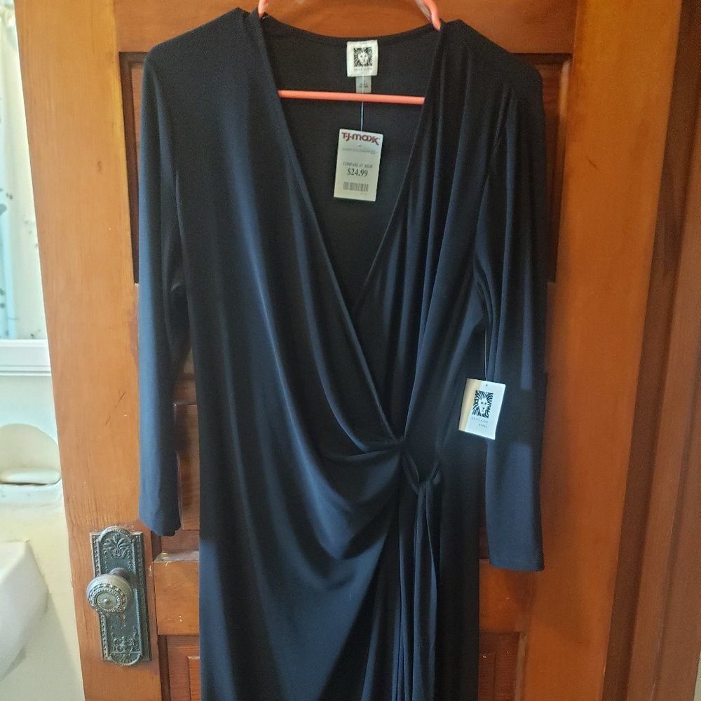 Black Long Sleeve Dress - Size 14 - New